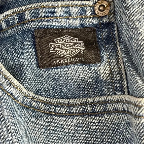 Harley Davidson Light Blue Jeans Men size 42x30 Made in USA - Picture 10 of 16